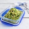 Lot de 3 Lunch Box - PYREX - Cook &amp; Go - Verre - Rectangulaire - Couvercle hermétique - 0,8 L