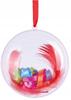 Acrylic Bauble Opening Ball for Christmas Tree 8cm