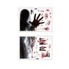 Bloodstained Handprint Scary Ghost Window Sticker Spooky Party Door Stickers  Party Supplies