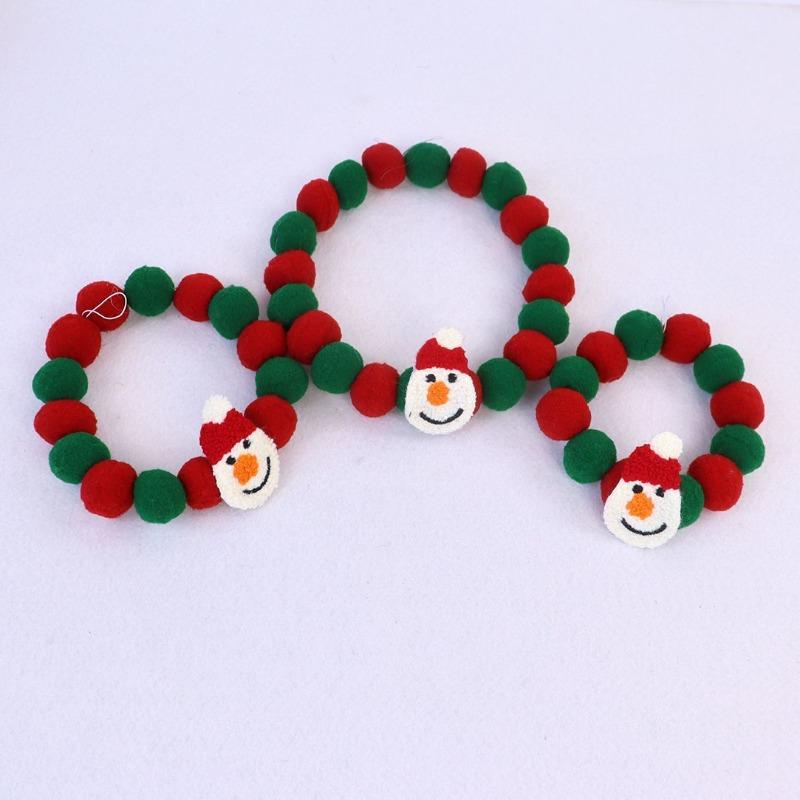 Pet Christmas Furball Collar for Spring Festival and Halloween Decorations Pet Collar for Cute Cats and Big Dogs Necklace