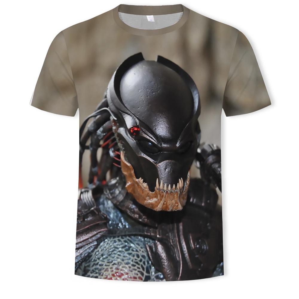 Movie The Predator 3D Printed Men's Cartoon T-shirt Men Women Harajuku Fashion Casual Oversized T-shirt Cool Tee Tops 6XL