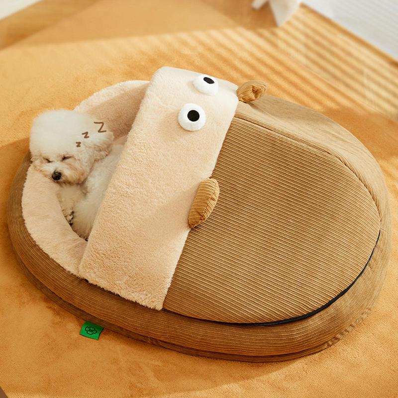 Dog Cave Bed Cat Caves Slipper Design Warm Nesting For Indoor Outdoor Crate Senior Pets Puppies Kittens Anxious Pets