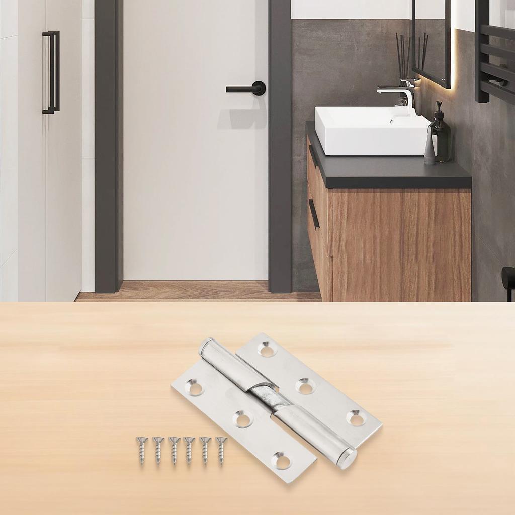 Left Right For Bathroom Toilet Door Hinges Easy Installation Easy Installation Stylish Appearance Bathroom Doors