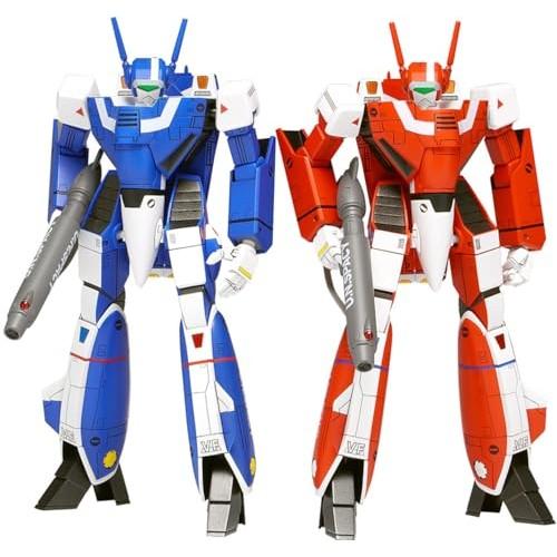 Wave Super Dimension Fortress Macross VF-1J Valkyrie Battroid Multiplex 1/100 Scale Plastic Model Kit (Approx. 13cm Tall) MC-089