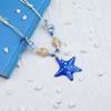 Contrast Color Blue Starfish Collarbone Chain High-end Exquisite Neck Pendant  for Gifts