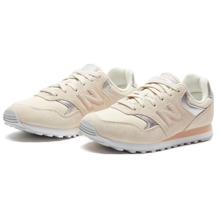 New Balance Nb 393 Casual Mesh Suede Fabric Synthetic Leather Low Top Running Shoes Women sneaker Khaki WL393MAC