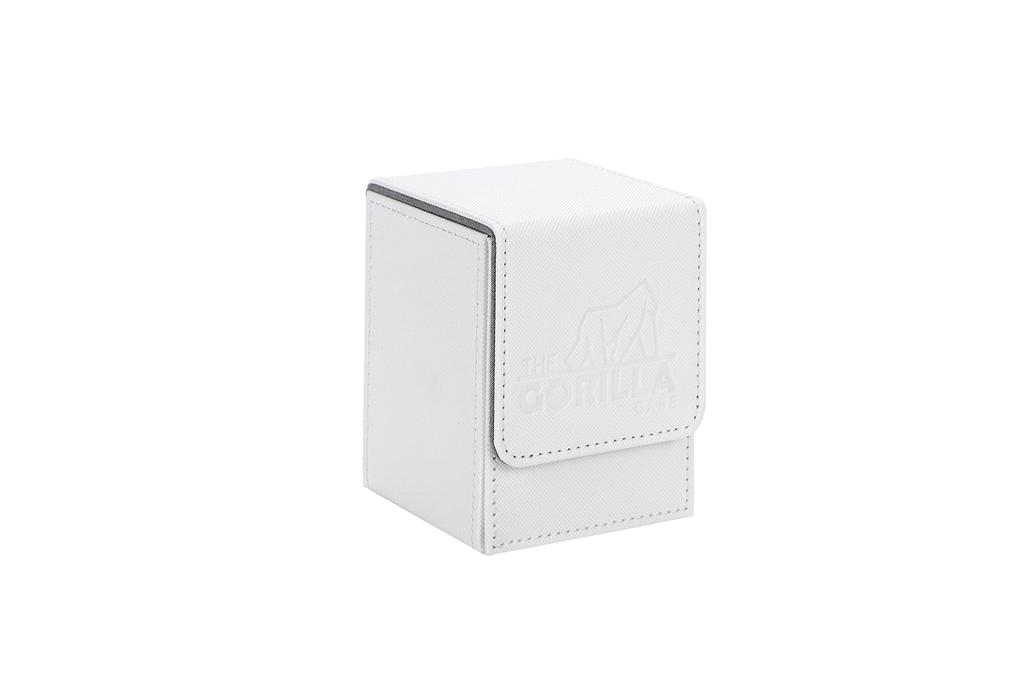 THE GORILLA CASE Deck PU Leather Trading Card Vertical Storage Case, Case, (White)