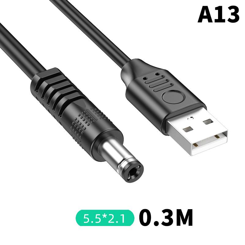 1 Pezzo Connettore Adattatore Spina AC Maschio USB a Jack DC 5.5X2.1mm 5.5X2.5mm Cavo di Alimentazione Convertitore Interfaccia Caricabatterie