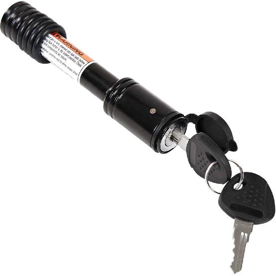 METOWARE Trailer Hitch Lock - 5/8" Dia Locking Hitch Pin, Anti-Theft Trailer Receiver Lock, Fits 2" Receiver Tubes, Class III & IV Hitch Receivers,