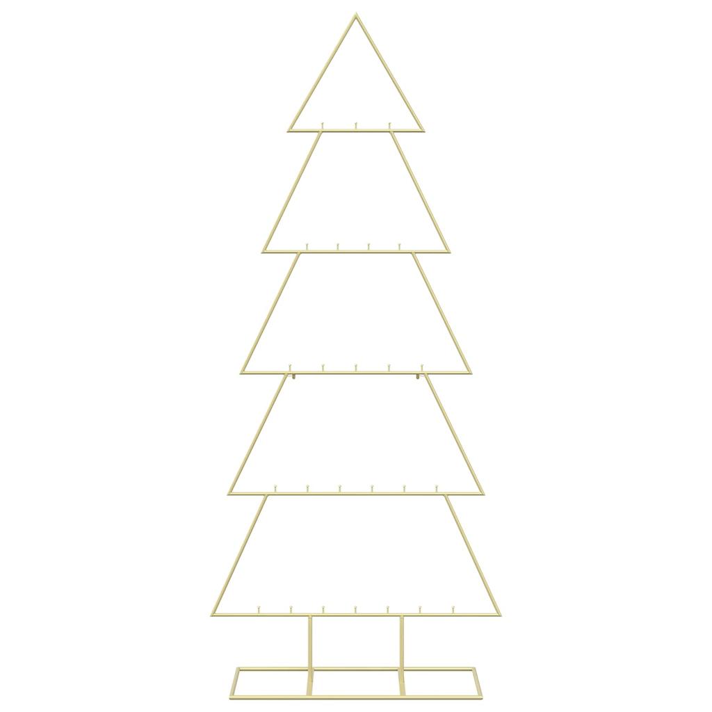 Metal Christmas Tree with Stand KUOPIO 150 cm Steel Gold