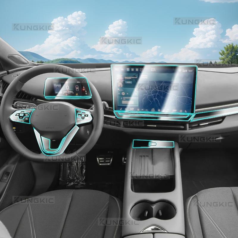 For Volkswagen Unyx 2025-UP Car Center Dashboard Screen GPS Navigation Interior Film TPU Protective Anti-scratch Sticker