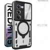 Kryt Slide Lens Armor Funda pro Xiaomi Redmi 15 5G Global 169mm Kryt pro Redmi 15 4G 171mm Kryt Magnetický Prsten Stojan Držák Kryt Capa