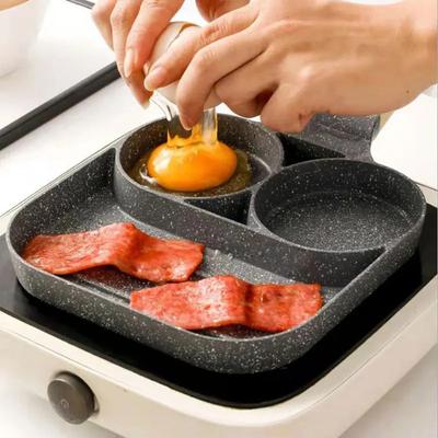 Egg Frying Pan Nonstick Pancake Pans 4-Cups Cookware Pancake Pan Egg Pan Suitable for Gas Stove Induction Cooker