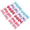 20Pcs Pet Bow Rubber Band Cute Charming Pet Bow Head Flower for Small Medium and Large Dogs