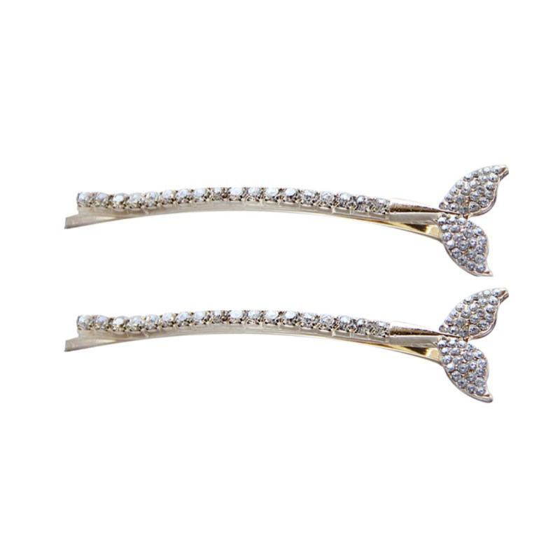 2/3/4PCS X-shaped Hair Clips Shiny Rhinestone Fashionable Small Hair Clips Fringe Decorative Clips ringe Decorative Clips