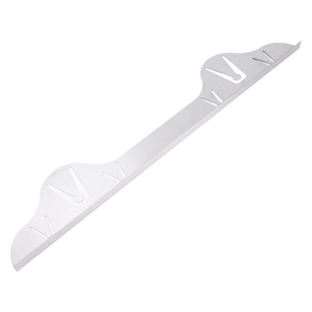 2 Stück Herdabdeckung 59,5x10cm Silber Edelstahl Herd Theke Spaltfüller für Küche