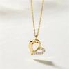 14K Cora Heart Cubic Necklace