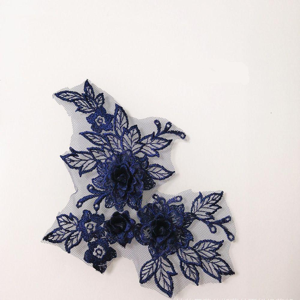 Dress Tulle DIY Blossom Bridal Applique 3D Trims Lace Flower Motif Embroidery