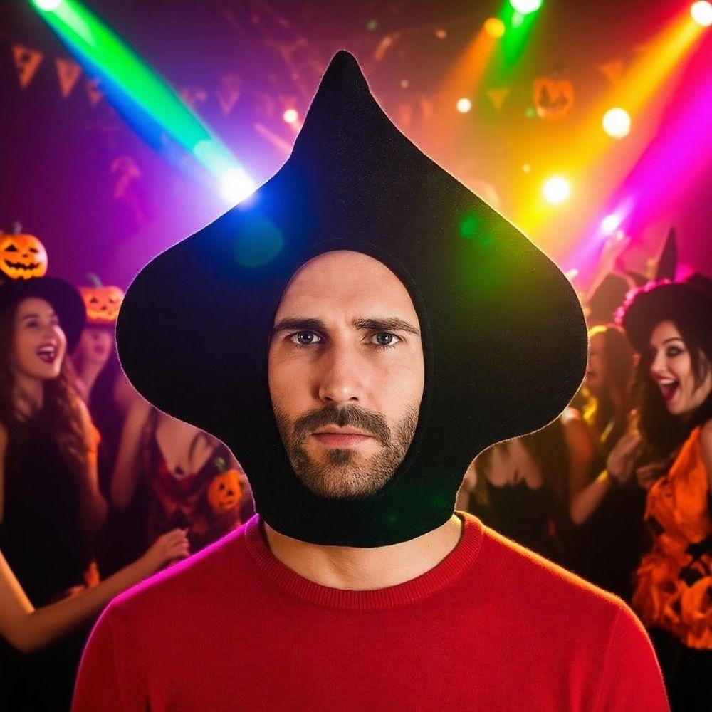 Soft Halloween Hat Comfortable Roleplaying Photo Cap Dressingup Prop Spades A Hat  Cosplay