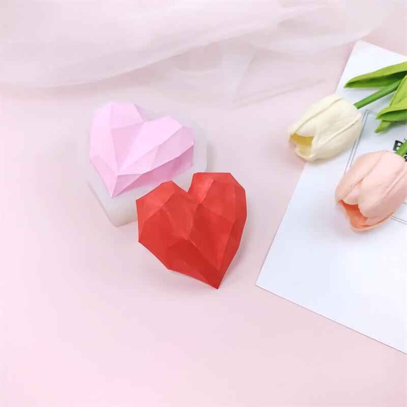 Silikon Diamant Herz Back- & Resinform