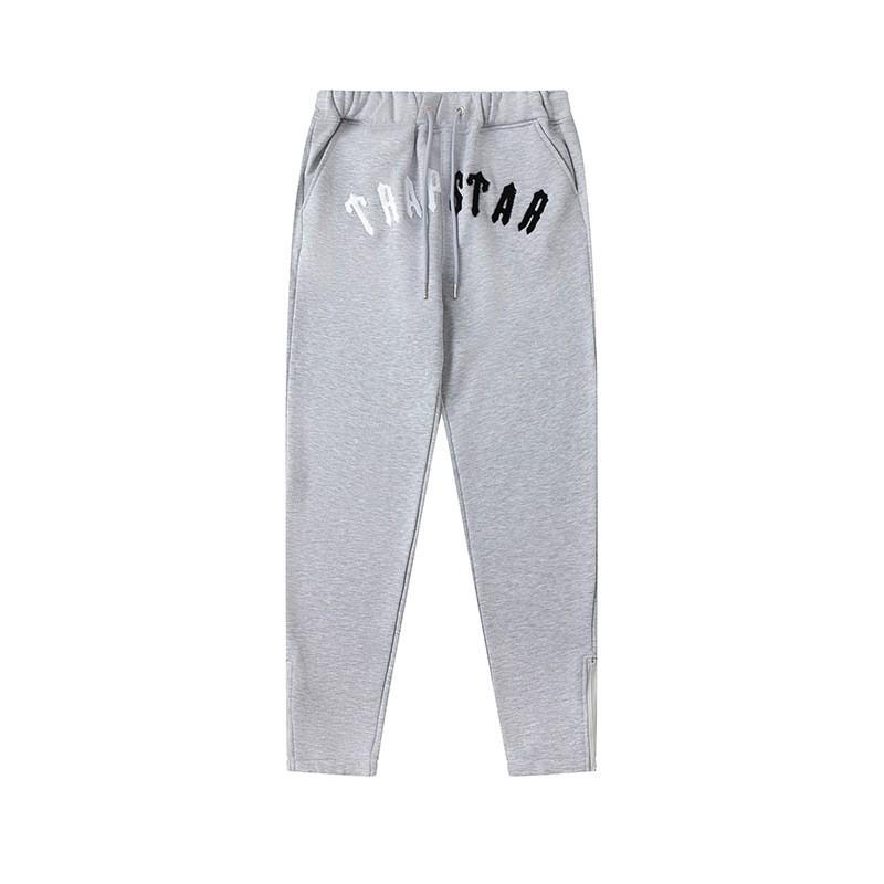Mens Gradient Letter Tiger Head Embroidered Hoodie Jogger Set Streetwear Winter Outfit