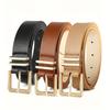 Women's Faux Leather Pin Buckle Belt - Adjustable Casual Belt for Jeans, Skirts - Durable Fashion Minimalist Versatile Accessory