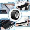 3D Carbon Fiber Car Sticker DIY Paste Protector Strip Car Door Sill Side Mirror Anti Scratch Tape Waterproof Protect Film