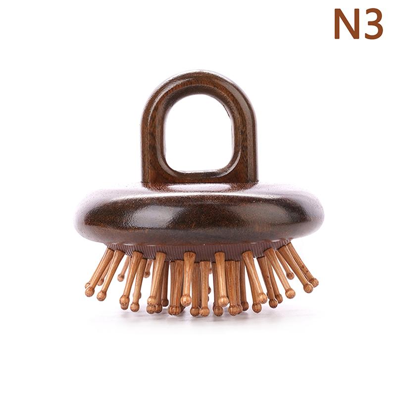 Sandalwood Scalp Massage Comb Meridian Comb Toothed Head Hair Comb Body Beautify Massage Guasha Scraping Care Comb