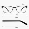 Full Frame Sun Photochromic Gray Square Prescription Eyeglasses Men Metal Student Power Spectacles 0 -0.5 -0.75 To -6.0