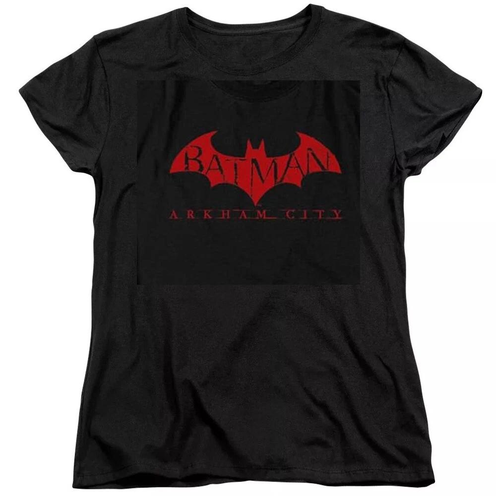 Batman Arkham City  Red Bat  Women s T-Shirt 2XL
