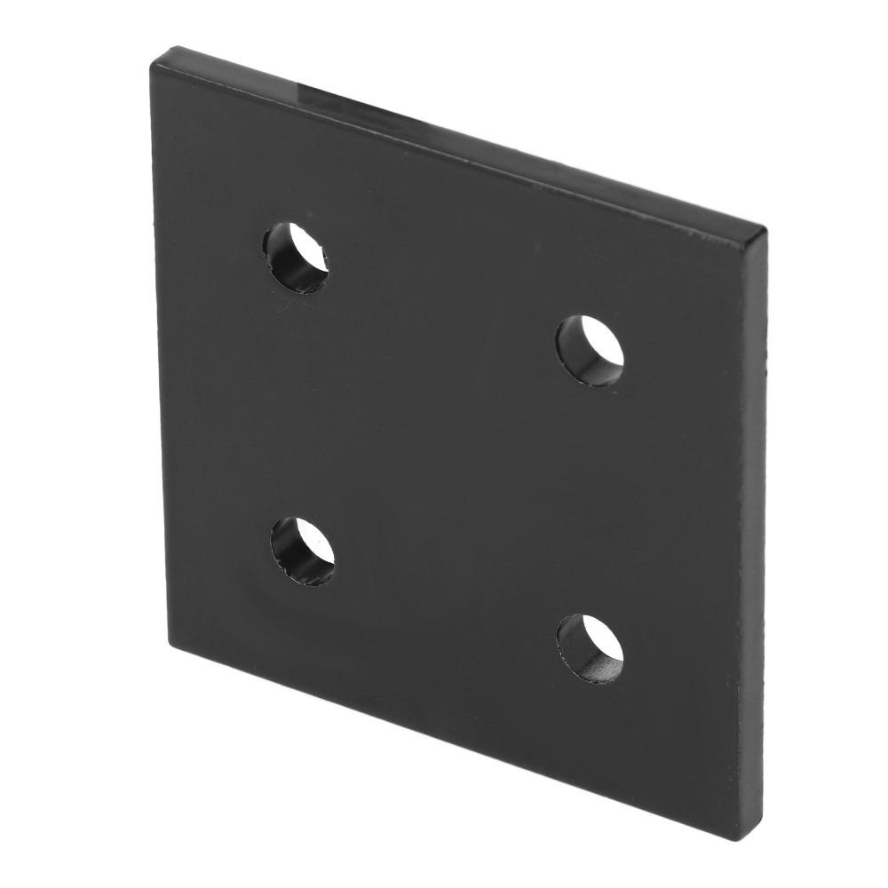 2pcs 4 Holes Joint Plate Corner Fastener Durable Aluminum Profile Connecting Plate For Wood Joining