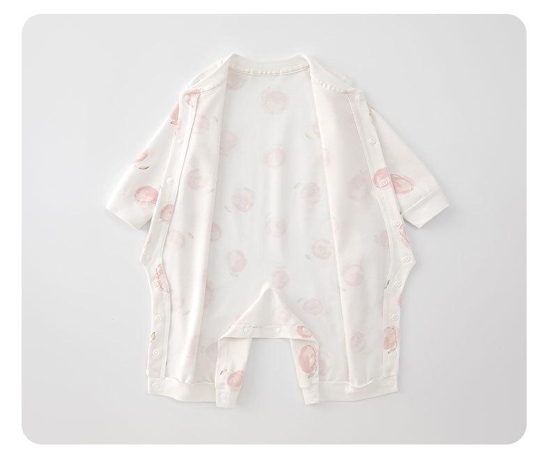Newborn Pure Cotton Long Sleeve Bodysuit – All-Season Jumpsuit Pajamas for Crawling Babies