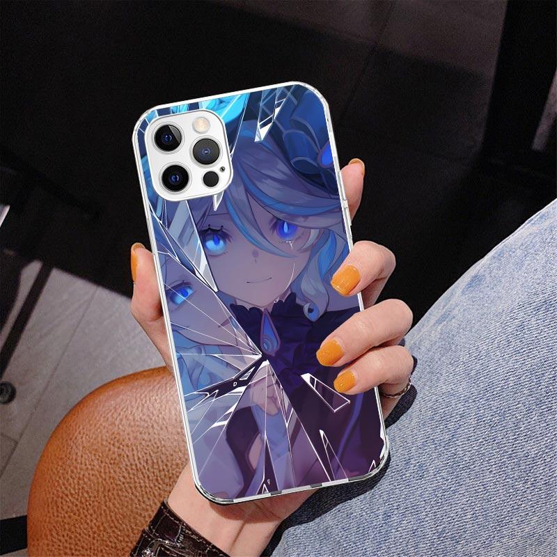 Genshin Impact Furina Phnoe Case for Iphone 17 Air 16 16E 11 12 13 Mini 14 Plus 15 Pro Max 7 8 + SE 2020 Phone Cover Coque
