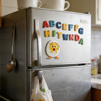 Personality Resin Chick Refrigerator Sticker Animal 2D Creative Fridge Magnets DIY Funny Chick Fridge Stickers Kitchen