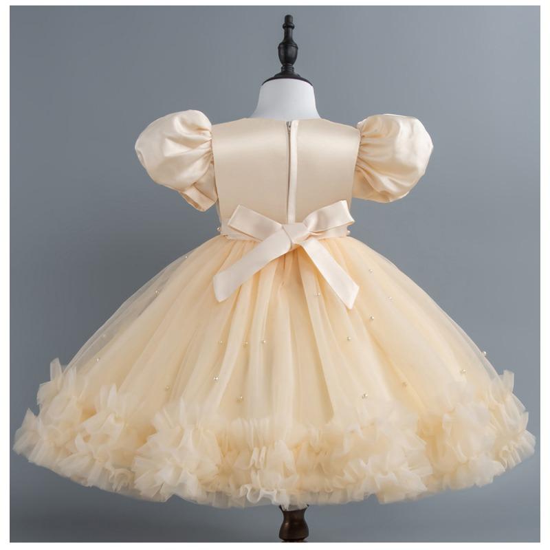 Mädchen Kinder Aufgebauschtes Spitze Tüll Prinzessin Geburtstagsparty Formelles Auftrittskleid