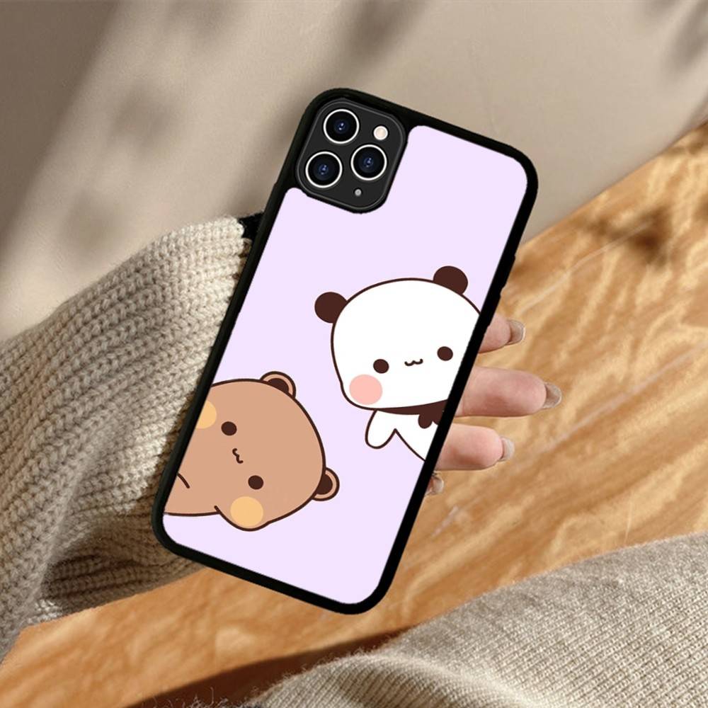 Cute Bubu Dudu Cartoon Phone Case For Iphone 11 12 13 14 15 Pro Max 17 16 Plus Hard PC+TPU Back Cover