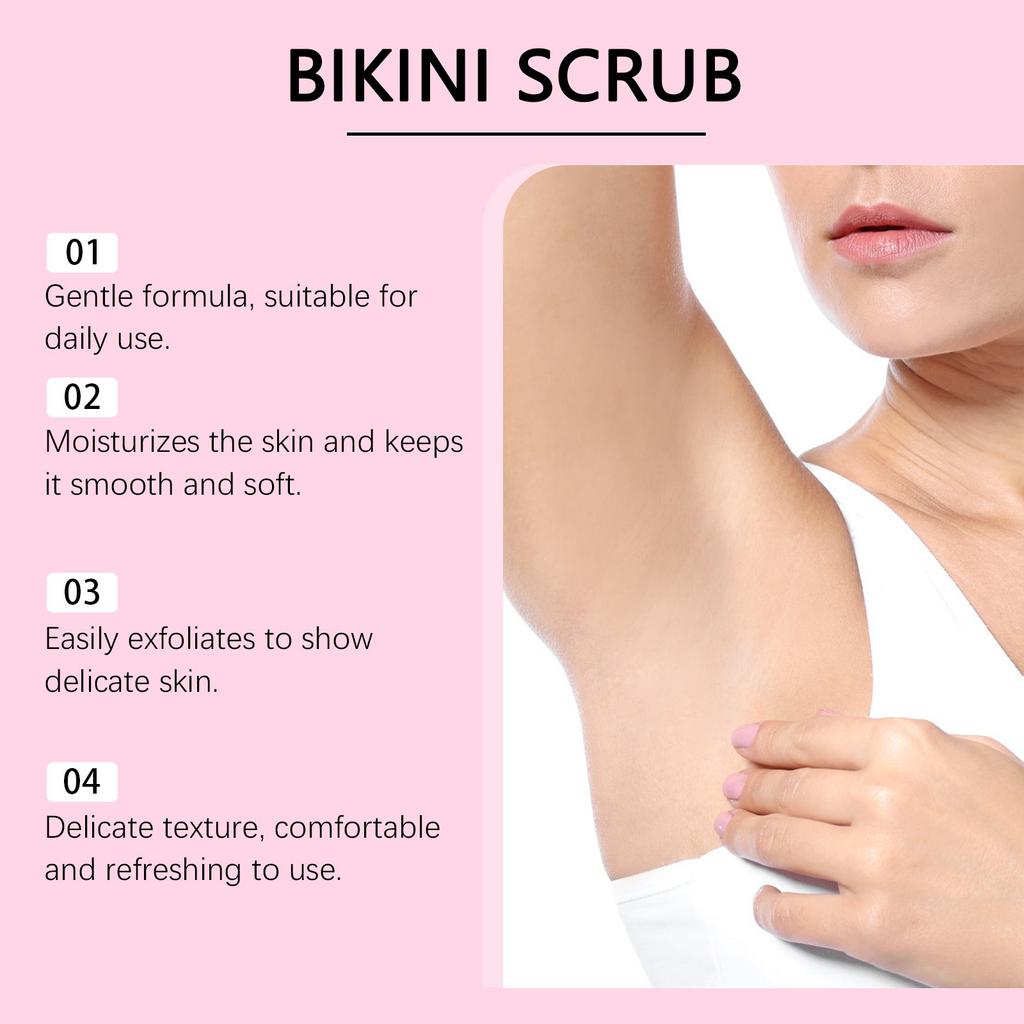 Exfoliating Scrub, For Bikini Areas, Moisturizing Scrub, Smooth And Rejuvenating Scrub, Body Scrub