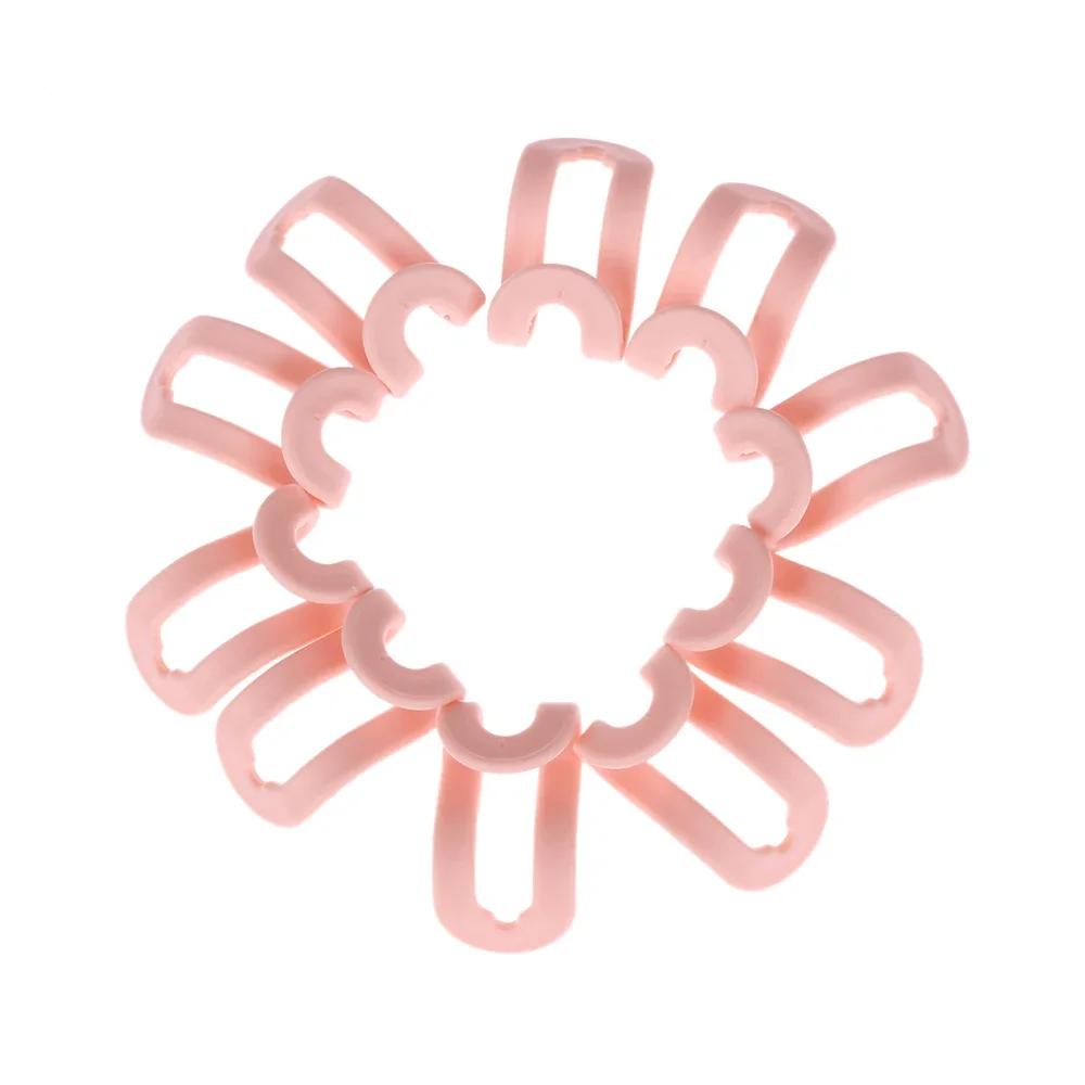 

10 шт. Креативные мини-вешалки для одежды Домашний Легкий Противоскользящий Крючок Органайзер для шкафа Стойка для хранения Держатель Крючок Бытовые аксессуары 4.5x2.4cm розовый