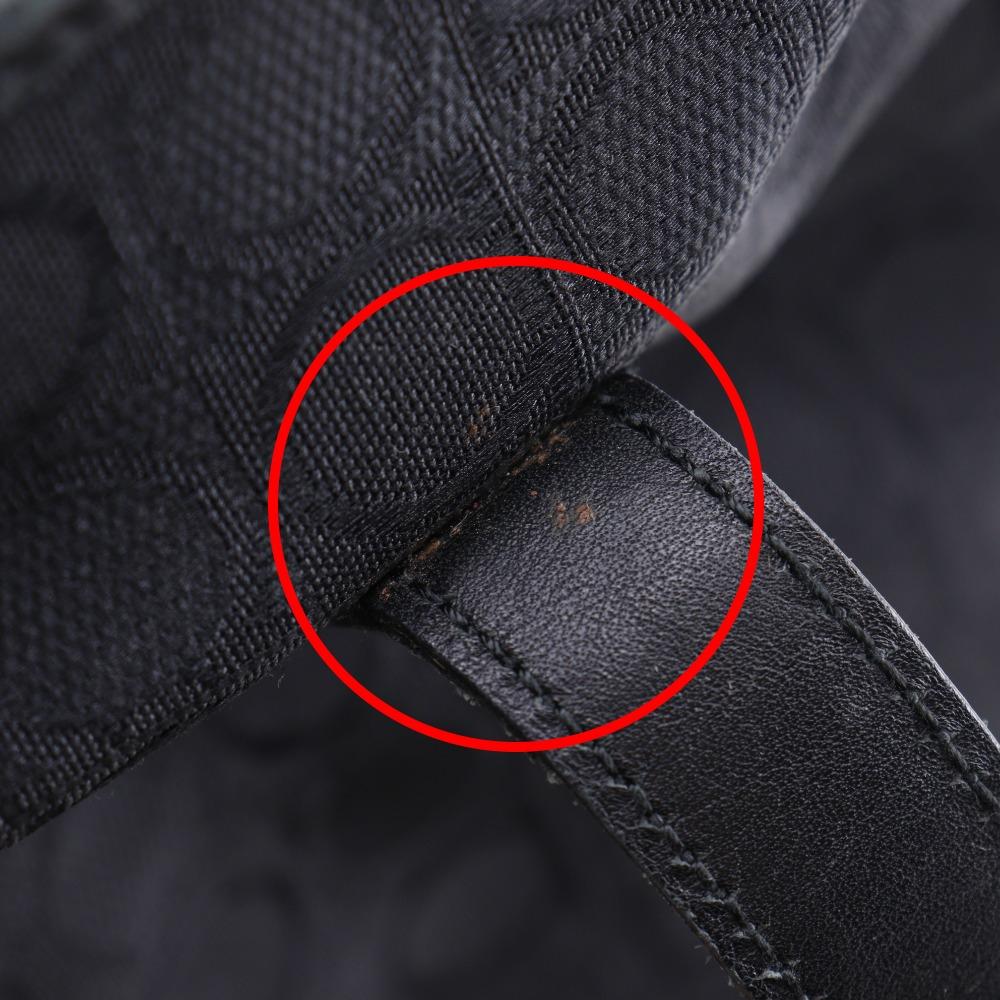 Salvatore Ferragamo Gancini Tote Bag AU-21-2812 Black Nylon Canvas Women Used