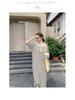Korean Casual Striped Knit Hoodie Dress for Women, Summer College Style