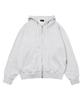 Escapefrom Essential Two-Way Zip-Up Hoodie White Melange