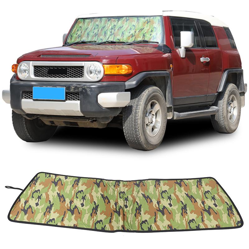 Aluminum Foil Car Front Windshield Full Window Glass Sun Visor Protective Cover For Toyota FJ Cruiser 2007-2025 Car Accessories