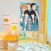 K-Kimi Ni T-Todoke Anime Retro Tapestry Wall Art Printing Home Decor Living Bed Room Background Cloth Sofa Blanket
