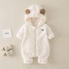 Baby Fleece Onesie: Autumn/Winter Double-Sided Flannel Romper