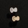Iced Out Bling Diamonds Teeth Grillz 18k Gold Plated Single Teeth Set Full Zircon Braces for Body Jewelry