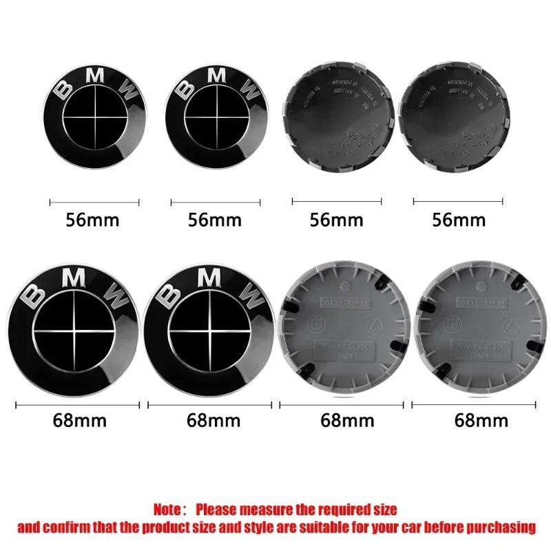 4Pc 56mm 68mm BMW Emblem For BMW Wheel Hub Caps For BMW 3 Series 5 Series E60 E90 F10 F30 E46 E39 X5 E53 E70 E38 Z4