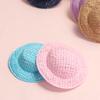 5PCS Handmade Mini Doll Sun Cap Soft Cloth Miniature Straw Hat Toy Doll Straw Hat  Children's Toys