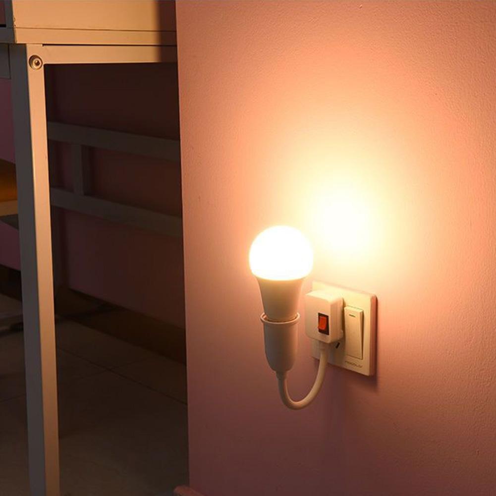 EU US Direkt Plug-in Lampe Basis E27 Rotary Lampe Buchse Birne Halter Flexible Lampe Halter Konverter