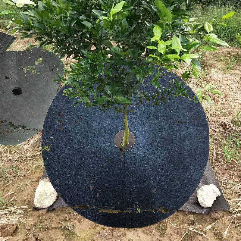 Non-Woven Tree Mulch Rings Tree Protector Mats Garden Growth Weed Control Plant Root Protection Cushions Anti-weed Cloth Films