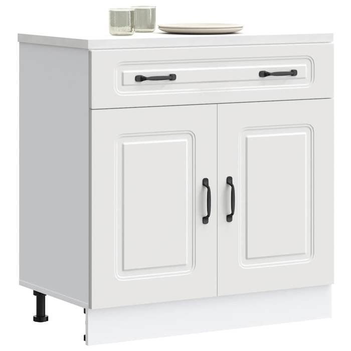 VidaXL Armoire de cuisine Kalmar blanc bois d'ingénierie 853497